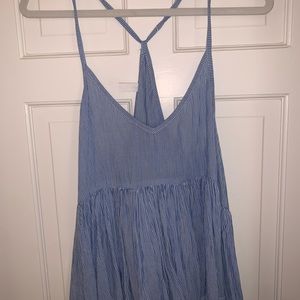 Blue&white striped tank